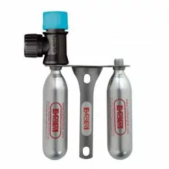 Kit Co2 Dosatore + Supporto + 2 Bombolette 16gr Barbieri NEW MIKROBO