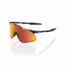 Occhiali 100% HYPERCRAFT XS Soft Tact Black HiPER Red Multilayer Mirror Lens